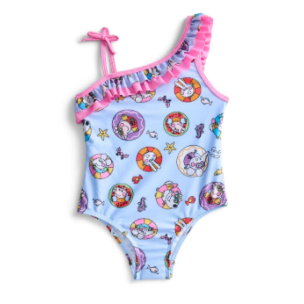 Peppa Pig Girls 4T Ruffle One-Piece Swimsuit New in Package